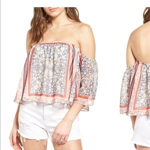 Socialite off the shoulder top